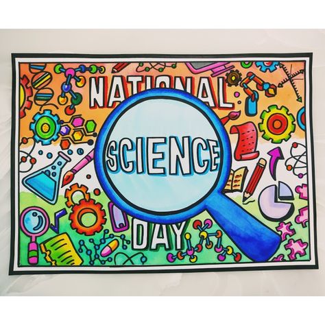 National Science Day Poster Drawing, National Science Day Poster, National Science Day Drawing, Science Day Drawing, Science Day Poster, National Technology Day, Technology Day, National Science Day, Science Drawing