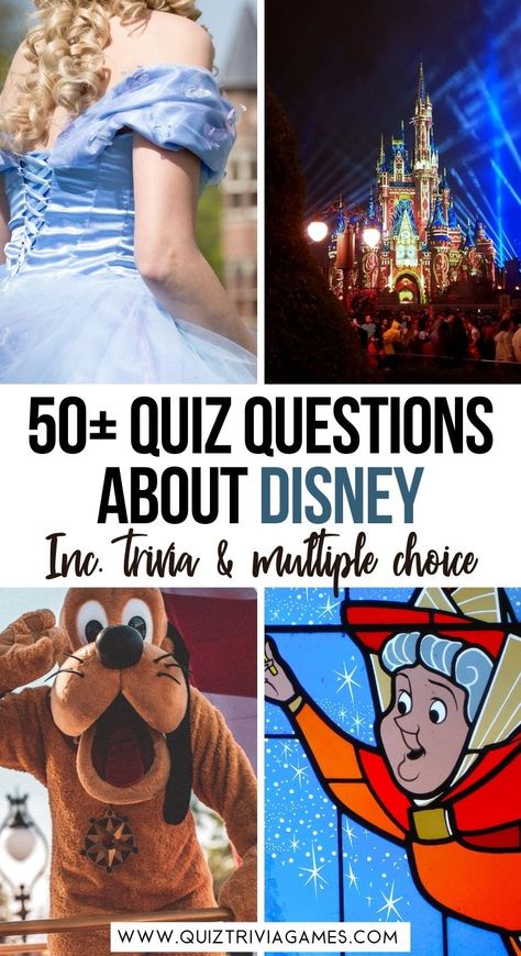 Are you a true Disney fan? In this easy Disney quiz, you'll find 4 rounds of easy questions about Disney movies including trivia, multiple choice and true or false. Disney Trivia Questions, Crush Quizzes, Disney Movie Trivia, Disney Questions, Princess Quiz, Movie Trivia Questions, Disney Trivia, Tv Quiz, Disney Activities