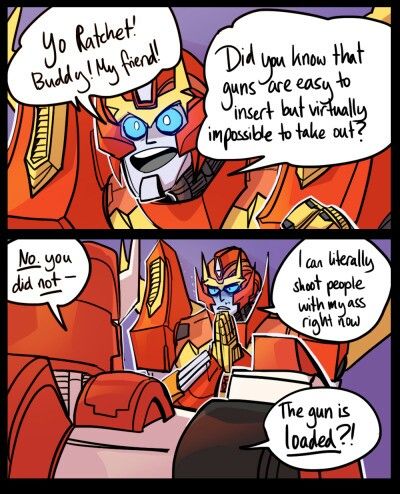 Okay then. Don't know how THAT happened. Transformers Prime Funny, Transformers Mtmte, Transformers Comics, Transformers Idw, Transformers Memes, Orion Pax, Big Robots, Transformers Funny, Rescue Bots