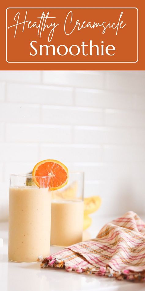 Protein Orange Creamsicle, Healthy Orange Creamsicle Smoothie, Creamsicle Smoothie Healthy, Orange Dream Smoothie, Orange Creamsicle Protein Smoothie, Creamsicle Protein Shake, Orange Dreamsicle Protein Shake, Orange Creamsicle Protein Shake, Orangesicle Smoothie