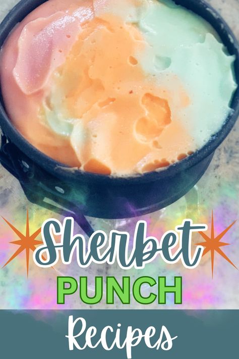 punch recipes for kids Rainbow Sherbert Punch Recipes, Birthday Punch For Kids, Birthday Drinks For Kids, Fun Punch Recipes, Punch For Party, Kids Party Punch, Kid Friendly Punch, Party Punch Kids, Frozen Punch Recipe