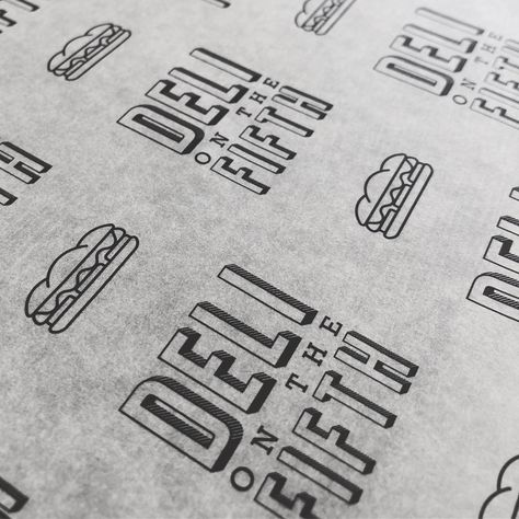 White printed logo greaseproof paper - Perfect for wrapping sandwiches at your deli Sandwich Wrapper Design, Deli Logo Design Ideas, Deli Paper Design, Food Wrapper Design, Greaseproof Paper Design, Food Wrapping Paper Design, Sandwich Shop Branding, 2pac Hologram, Deli Logo Design