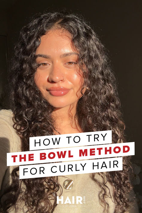 If you’ve been wondering how (and if) you should try the bowl method for curly hair, you’ve come to the right place. Here’s what you should know. The Bowl Method Curly Hair, Bowl Method Curly Hair, Bowl Method, Step By Step Hairstyles, Curly Hair, Hair Hair, Curly Hair Styles, Hair Care, Wonder