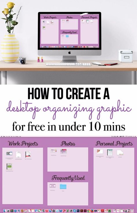 DIY Ideas for Your Computer - Organize Your Computer Desktop - Cool Desk, Home Office, Bulletin Boards and Tech Projects for Kids, Awesome Tips and Tricks for Your Laptop and Desktop, Best Shortcuts and Neat Ways To Make Your Computer Even Better With Productivity Tips http://diyjoy.com/diy-ideas-computer Organize Computer Desktop, Office Desk Organization, Office Redo, Organize Life, Ms Project, Tech Organization, Computer Help, Digital Organization, Organized Chaos