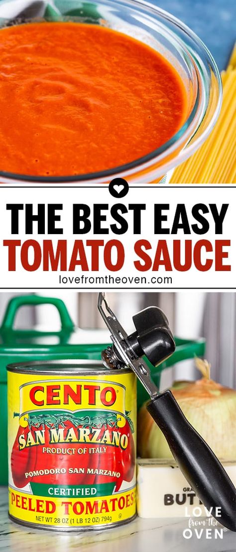 Fresh Tomato Recipes, Marcella Hazan Tomato Sauce, Easy Tomato Sauce, Italian Spaghetti Sauce, Pasta Pizza, Marcella Hazan, Veggie Sandwich, Bacon Fried Cabbage, Tomato Sauce Recipe