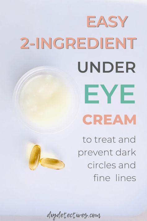 Eye Cream Recipe, Diy Wrinkles, Homemade Eye Cream, Diy Eye Cream, Under Eye Cream, Dark Eye Circles, Eye Cream For Dark Circles, Under Eye Wrinkles, Baking Soda Shampoo