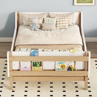 Bed Bath & Beyond | The Best Deals Online: Furniture, Bedding, Rugs, Kitchen Essentials & More Twin Bed Modern, Kids Bed Soft, Toddler Full Size Bed Ideas, Toddler Bed Ideas For Boys, Twin Bed Boys Room, Modern Twin Bed, Toddler Twin Bed, Kids Twin Bed Frame, Double Twin Beds