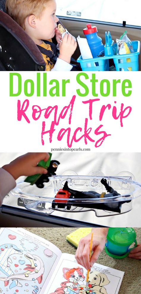 New road trip hacks all using dollar store items. The water color paint book looks like a really cool road trip hack! Toddler Road Trip, Trip Hacks, Paint Book, Road Trip Activities, Road Trip Packing, Road Trip With Kids, Camping Checklist, New Roads, Family Road Trips