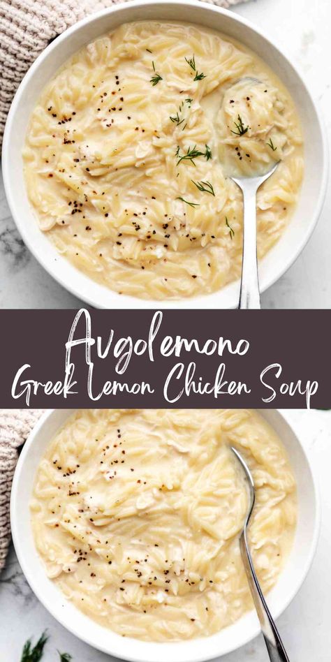 Greek Chicken Avgolemono Soup, Avelogmo Soup, Avagolemon Soup, Avelomono Soup, Aveglemeno Soup Recipe, Avlogomeno Soup, Avgolemono Soup Instant Pot, Greek Avelemeno Soup, Creamy Lemon Soup