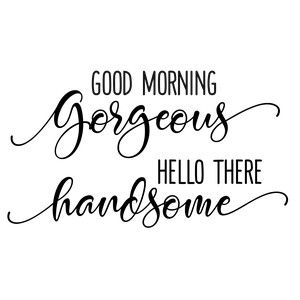 good morning gorgeous Dollarama Crafts, Cricut Valentines, Witch Home Decor, Engraving Ideas, Good Morning Gorgeous, Funny Decals, Cricut Projects Beginner, Silhouette Vinyl, Cricut Craft Room