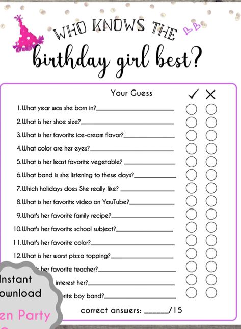 Birthday Gifts List, Fun Games For Teenagers, Sweet 16 Games, Fun Sleepover Games, Birthday Sleepover Ideas, Sweet Sixteen Birthday Party Ideas, Sleepover Birthday Parties, Birthday Ideas For Her, Cute Birthday Ideas