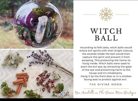 Witch Balls Diy Yule, Magical Crafting, Spiritual Topics, Yule Ornaments, Witch Balls, Winter Solstice Celebration, Witch Ball, Bohemian Crafts, Solstice Celebration