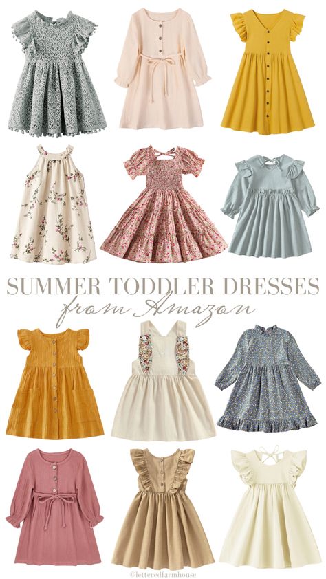 Toddler Easter Dresses, Toddler Girl Easter Outfit, Toddler Girls Easter Dresses, Dresses For Easter, Spring Picture Outfits, Toddler Spring Dress, Dresses For Toddlers, Dresses From Amazon