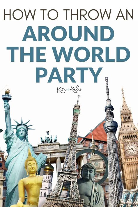 With these Around the World party ideas, you’ll have fun themes and food ideas that are perfect for hosting a great party with your friends! Around The World Gala Theme, International Birthday Party Ideas, Traveling Themed Party, Worlds Fair Theme Party, Around The World Party Favors, Around The World Theme Party Games, World Travel Birthday Party Theme, Culture Party Ideas, Around The World Appetizer Party