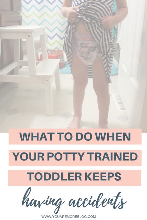 What to do when your potty trained toddler keeps having accidents. Regressing Potty Training, Potty Training Regression, Educational Activities For Toddlers, Potty Training Boys, Twin Baby Boys, Toddler Potty, Toddler Potty Training, Motherhood Encouragement, Party Ideas Kids