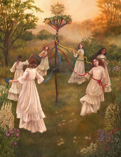 Home / X Blessed Beltane, Celtic Paganism, Witch Stuff, Witch Spell, King Art, Magical Art, Fantasy Paintings, Beltane, Magic Art