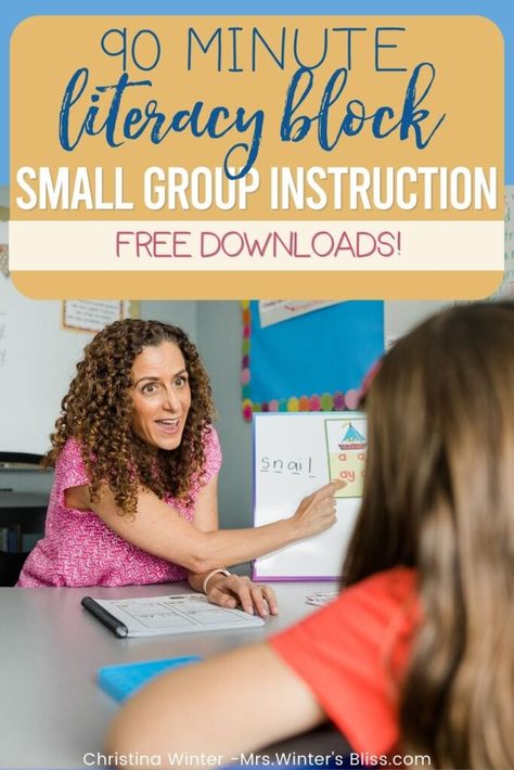 The 90 Min Literacy Block: Small Group Instruction - Mrs. Winter's Bliss Small Group Planning Template, Small Group Planning, Lesson Planning Template, Word Building Activities, Teaching Freebies, Superhero Teacher, Teaching Reading Comprehension, Small Group Reading, Planning Template