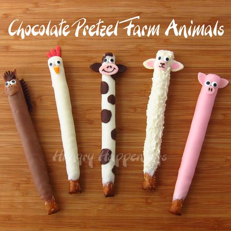 How To Make Cow Print Pretzel Rods, Animal Pretzel Rods, Cow Pretzel Rods, Cow Pretzels, Farm Animal Treats, Pretzel Business, Pretzel Pops, Decorated Desserts, Chocolate Business