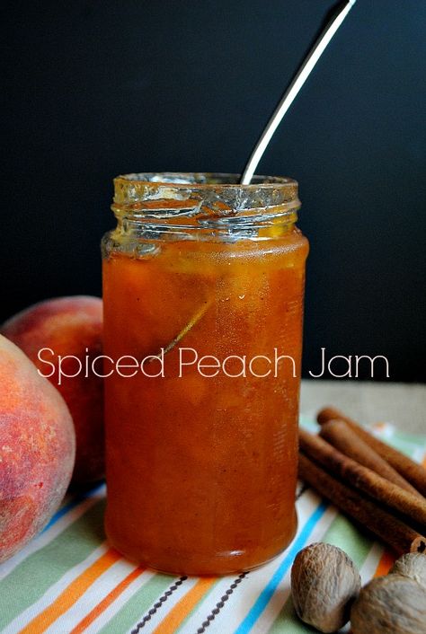 Spiced Peach Jam, Canning Granny, Fruit Butters, Spiced Peaches, Canning 101, Jam Recipes Homemade, Canning Jam, Canning Tips, Food Dehydrator