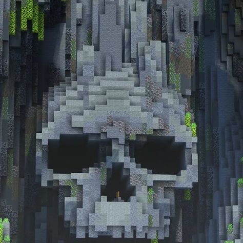 2,719 likes, 20 comments - Snarple (@snarple_) on Instagram: "Skull cove (2.5 hour build) - Want my builds in your world? Download all of my builds on patreon,..." Minecraft Cove Base, Grunge Minecraft, Insane Minecraft Builds, Minecraft Evil Base, Skull House Minecraft, Dark Builds Minecraft, Minecraft Building Ideas Skull, Minecraft Villain Base, Grunge Minecraft Builds