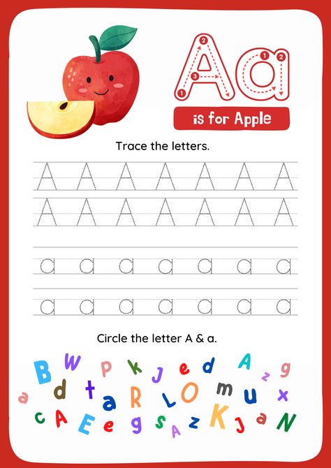 Letters Tracing Worksheets A to Z with Printable PDF Free Free Preschool Printables Alphabet, Alphabet Tracing Printables, Tracing Alphabet Letters, Tracing Letters Preschool, Free Printable Alphabet Worksheets, Emotions Preschool, Tracing Worksheets Free, Letter Worksheets For Preschool, Flamingo Craft