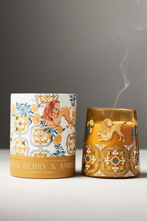 Getaway Floral Dark Berry & Amber Boxed Candle Luxury Candles Packaging, Manifestation Candles, Candle Packaging Design, Peony Petals, Anthropologie Candle, Good Burns, Anthropologie Uk, Candle Packaging, Diy Soy Candles