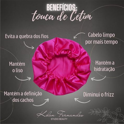 Benefícios da touca de cetim para o seu cabelo! Hair Business, Business Hairstyles, Satin, Marketing, Nails, Hair Styles, Hair, Instagram