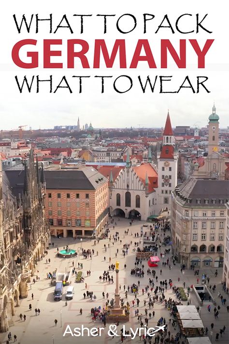 In this guide, you’ll find what to wear in Germany, as well as what NOT to bring, and answers to other key Germany FAQs. | Asher & Lyric Going To Germany, September In Germany Outfits, Germany October Outfit, Germany In March Outfits, German Travel Outfits, Germany Fashion Fall, Fall In Germany Outfits, Germany Travel Outfits Winter, Germany Fashion Outfits