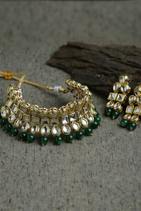 Indian Wedding Necklace, Jewelry Indian Wedding, Indian Choker Necklace, Kundan Jewellery Set, Jewelry Pakistani, Kundan Choker, Bridal Choker, Indian Jewelry Sets, Kundan Necklace