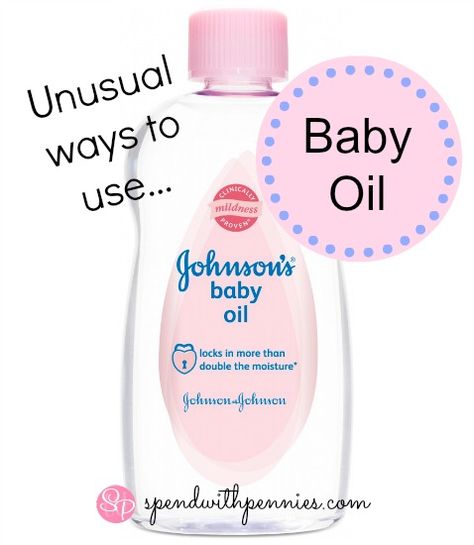 Great Uses for Baby Oil!  (Not only can it remove gum, it's a great replacement for shaving cream and so much more!) Uses For Baby Oil, Baby Oil Uses, Spend With Pennies, Cleaners Homemade, Oil Uses, Baby Oil, Foster Care, Shaving Cream, Diy Cleaning Products