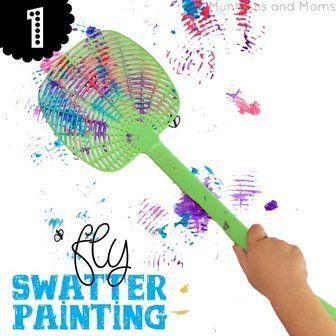 Pre K Spider Activities, Fly Swatter Painting, Preschool Butterfly, Preschool Bugs, Insects Theme Preschool, Prek Homeschool, Bug Snacks, Birds Theme, Bug Activities