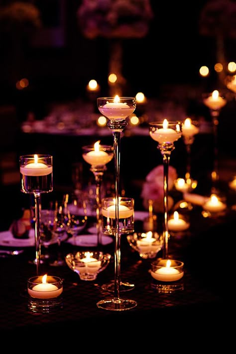 Many Candles, Candle In The Wind, Romantic Candles, Chicago Wedding Venues, Beautiful Candles, Junebug Weddings, Chicago Wedding, Candle Lanterns, San Valentino