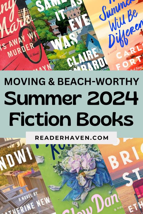 A new season means exciting new books to get your hands on! As the weather warms up, I’ll be reaching for these engaging summer 2024 fiction books, from contemporary family dramas to romantic beach reads to emotional mystery books you won’t be able to put down. Beach Reads 2024, 2024 Books, Best Beach Reads, Non Romantic, Beach Reads, Book Club Reads, Beach Books, Romantic Beach, Summer Books