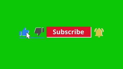 Green screen subscribe button with animated like and bell icon free download Subscribe Green Screen, Like Youtube, Bell Icon, Subscribe Button, Like Subscribe, Free Stock Video, Green Screen, Stock Video, Stock Footage