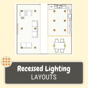 Where To Put Recessed Lighting, How To Place Recessed Lighting, Recessed Lights In Living Room, Living Room Recessed Lighting Layout, Can Light Placement, Recessed Light Placement, Kitchen Recessed Lighting Layout, Where To Place Recessed Lights, Can Lights In Kitchen