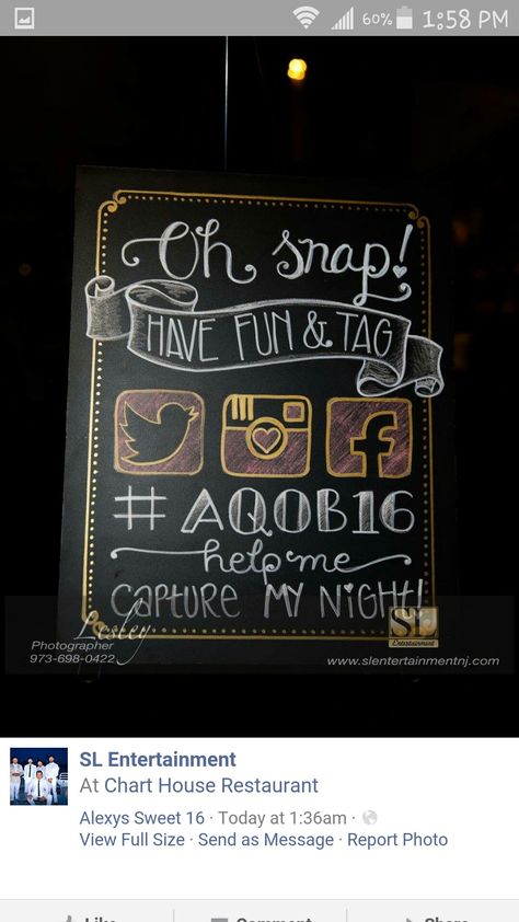 #chalkboard social media sign Gym Chalkboard, Business Chalkboard, Chalkboard Art Diy, Chalkboard Wall Art, Event Business, Chalk Sign, Chalkboard Lettering, Social Media Signs, Board Designs