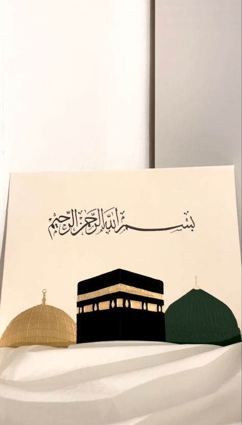 The three holiest Mosques🕋 Personalized artwork by me #islam #artist #art #islamicreminders #islamicartwork #acrylicpainting Acrylic Islamic Art, Painting Ideas Calligraphy, Islamic Art On Canvas, Islam Canvas Painting, Islam Calligraphy Art, Islam Art Painting, Islamic Painting Ideas On Canvas, Canvas Painting Ideas Islamic, Islamic Art Easy