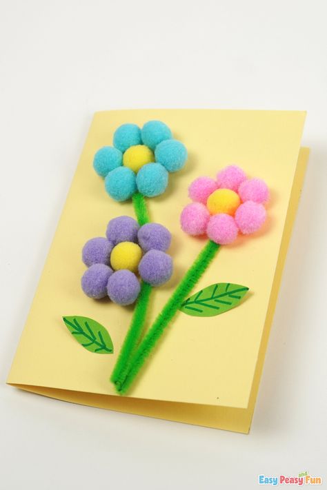 Diy Mother's Day, Mothers Day Cards Craft, Easy Mother's Day Crafts, Diy Mother's Day Crafts, Mother's Day Activities, Toddler Arts And Crafts, Paper Flower Crafts, Mothers Day Crafts For Kids, Paper Flower Tutorial