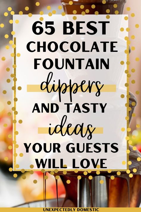 Chocolate Fountain Board, What To Serve With Chocolate Fountain, Fondue Chocolate Dippers, Food For Chocolate Fountain, Chocolate Fondue Fruit Platter, Dessert Fondue Dippers, Chocolate Dessert Bar Party, Chocolate Fountain Dipping Ideas, Chocolate Fountain Wedding Display