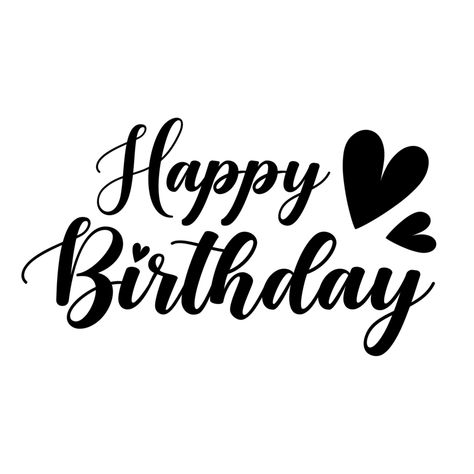 Happy Birthday In Cursive, Happy Birthday Hand Lettering, Free Cursive Fonts, Funny Birthday Message, Happy Birthday Font, Cricut Birthday Cards, Happy Birthday Words, Free Fonts For Cricut, Free Handwritten Fonts