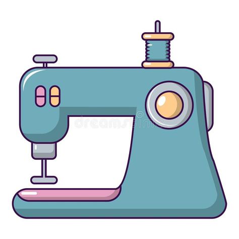 Sewing machine icon, cartoon style. Sewing machine icon. Cartoon illustration of #Sponsored , #AD, #Paid, #machine, #Cartoon, #illustration, #icon Sewing Machine Vector, Cartoon Illustration, Sewing Machine, I Hope, Sewing, Design