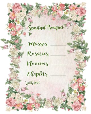 Christian Study Tools and Art: Spiritual Bouquet Gift Card Free Printables Prayerful Gifts, Spiritual Bouquet Catholic, Envelope Stencil, Spiritual Bouquet, Christian Study, Expressions Of Sympathy, Christian Studies, Catholic Crafts, Gift Card Envelope