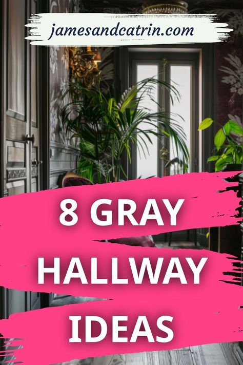 Discover the elegance of gray hallway ideas in our latest roundup. These designs showcase how versatile gray can be, from creating a serene atmosphere to making bold statements. 🎨🚪 Add personality with unique decor accents and lighting fixtures. #GrayHallwayIdeas Black And Grey Hallway Ideas, Grey Entryway Ideas, Gray Hallway Ideas, Dark Grey Hallway, Grey Entryway, Grey Hallway Ideas, Gray Hallway, Gray Entryway, Hall Ways Ideas