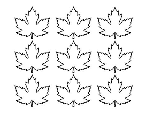 Printable small maple leaf pattern. Use the pattern for crafts, creating stencils, scrapbooking, and more. Free PDF template to download and print at http://patternuniverse.com/download/small-maple-leaf-pattern/. Small Leaves Template, Maple Leaf Pattern Free Printable, Small Leaf Template Printable Free, Leaf Patterns Printable, Maple Leaf Outline, Leaves Template Free Printable, Maple Leaf Template, Chocolate Template, Leaf Template Printable