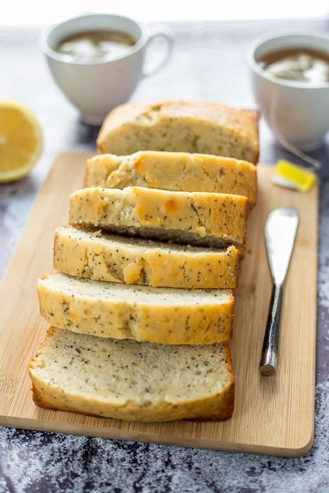 Bread Plating Ideas, Bread Plating, Botanical Baking, Poppyseed Recipes, Kitchen Spells, Chamomile Recipes, Sweet Brunch Recipes, Lemon Poppy Seed Bread, Moist Bread