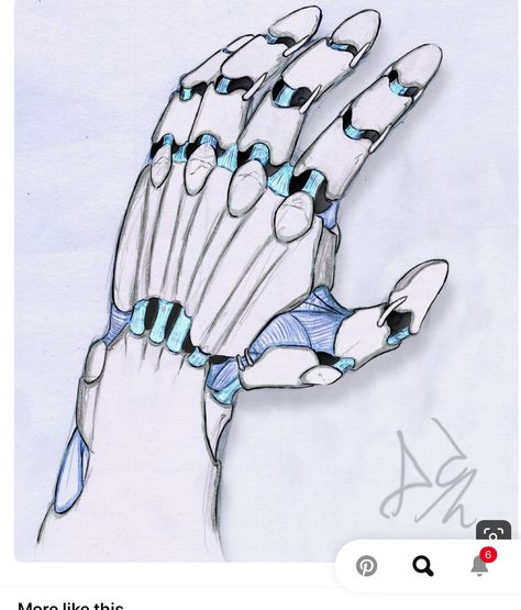 Robot Hand Drawing, Hand Drawing Easy, Robot Drawing, Cyberpunk Tattoo, Arm Drawing, Robot Hand, Futuristic Robot, Hand Doodles, Hand Drawings