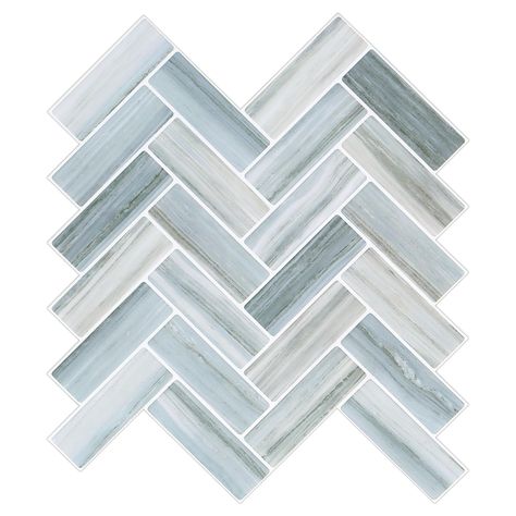 PRICES MAY VARY. 【3D Vinyl Backsplash】- Thicker self-adhesive PET+PU wall tiles for kitchen backsplash. Herringbone design. Palissandro bluette pattern, overall a beautiful blue gray. Contains 10 sheets peel and stick vinyl tile, Each piece measuring 10.3"x12"x0.04". 【Easy to Install】- Simply remove the protective film from the back and adhere it to the desired surface. We recommend using sturdy scissors or a utility knife to cut the tile. No need for overlap or grout, saving you time and elimin Coastal Farmhouse Backsplash, Peel N Stick Backsplash Kitchen, Kitchen Backsplash Herringbone, Beach House Kitchen Backsplash, Cozy Trailer, Stick On Tile Backsplash, Peel And Stick Backsplash Kitchen, Coastal Backsplash, Herringbone Backsplash Kitchen