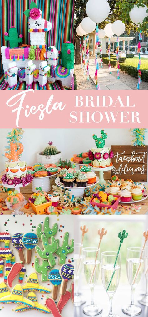 Fiesta Bridal Shower Ideas, Bridal Shower Fiesta, Fiesta Wedding Shower, Mexican Fiesta Bridal Shower, Mexican Bridal Showers, Fiesta Bridal Shower, Fiesta Party Decorations, Couples Bridal Shower, Couple Wedding Shower