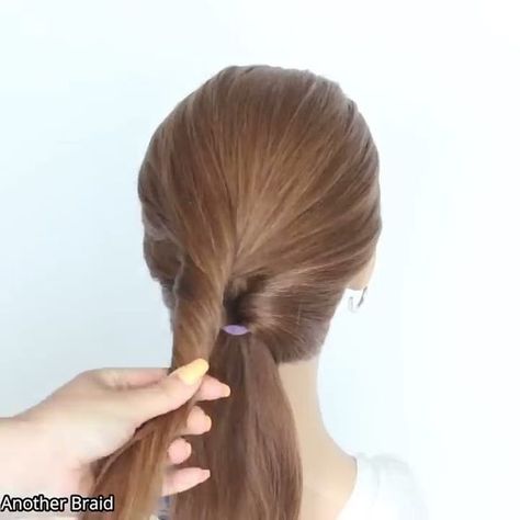 Easy Up Do For Wedding, Easy Diy Long Hair Updo Simple, Updo How To Medium Hair, Cute Hair Styles Up Easy Updo, Things To Do With Long Hair Easy, Easy Updos Videos, Easy Updos For Medium Hair With Braids, Fast Updos For Long Hair Easy Hairstyles, Easy Updo Long Hair Tutorial