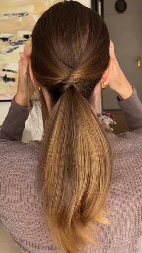 Hair Style Vedio, Easy Hairstyles For Thick Hair, Cute Quick Hairstyles, Long Hair Ponytail, Ponytail Hairstyles Easy, Easy Hairstyles For Medium Hair, Easy Hair Updos, Hair Tutorials Easy, Front Hair Styles